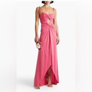 CINQ À SEPT - Harlin cutout twisted stretch-jersey maxi dress